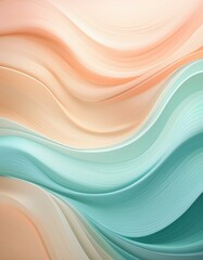 Abstract pastel waves