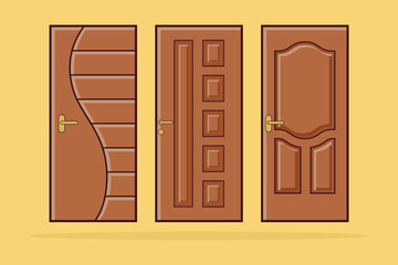DOOR VECTOR, DOOR VECTOR ELEMENTS SUITABLE FOR YOUR DESIGN NEEDS