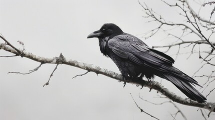 Raven on a Branch