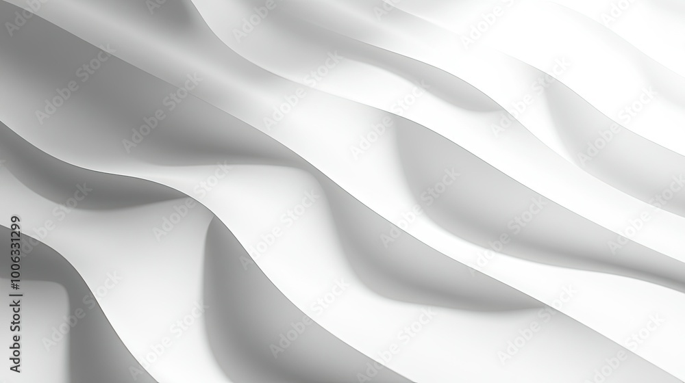 Aufkleber smooth white surface with soft shadow effects, a clean and minimal abstract background.