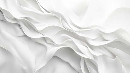 Obraz premium White background with subtle layering and depth, creating a clean minimalist abstract aesthetic.
