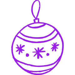 Christmas, New Year Vector Icon element, Isolated white background