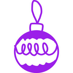 Christmas, New Year Vector Icon element, Isolated white background