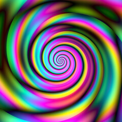 Hypnotic spiral  gradient flowing colors, Liquid effects, Abstract Backgrounds