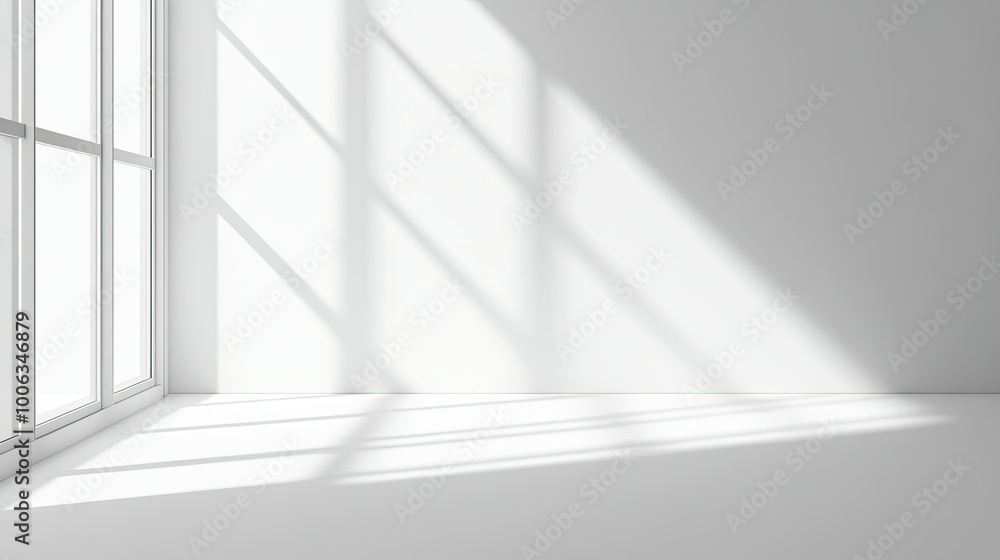Poster clean white background with a slight shadow gradient, perfect for modern design concepts.