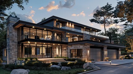Fototapeta premium Modern Luxury Home
