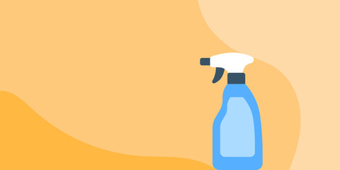 spray bottle and sponge illustration