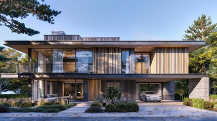 Modern Home in the Woods