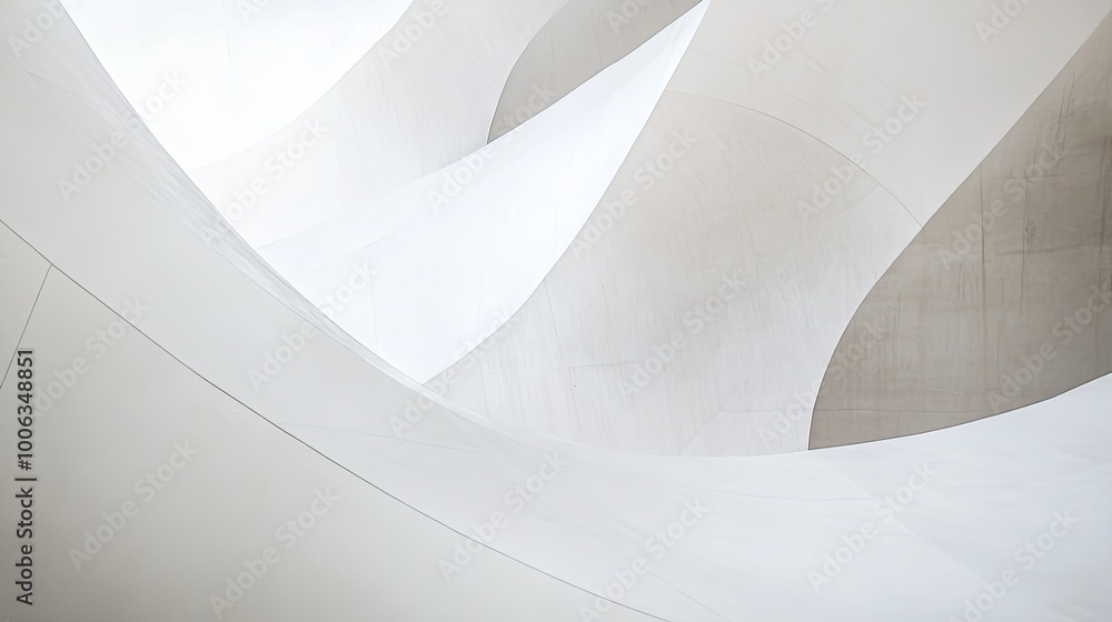 Aufkleber minimalist white surface with faint geometric patterns softly fading into the background.