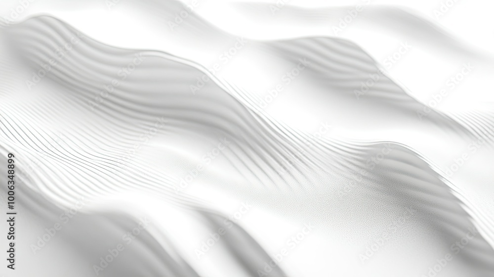 Poster minimalist white texture with small ripples, creating a soft, abstract visual.