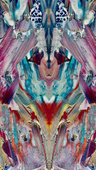 Abstract background wallpaper. Ethnic pattern. Mixtures of oil paint. Trendy hand painting canvas. Wall decor and Wall art prints Idea. 3D Texture. Art object