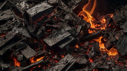 Free Photo luxuriously burnt wall texture on a deep charcoal background