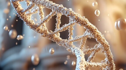 Elegant 3D Visualization of Double Helix DNA Structure