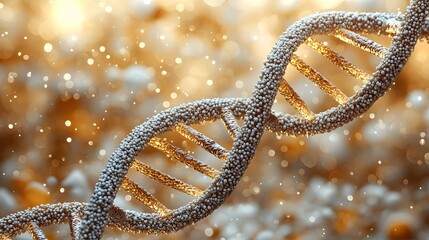 Detailed 3D Visualization of DNA Double Helix