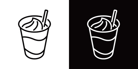 チョコレートドリンクのシンプルなベクターアイコン