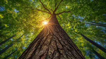 Tall Eucalyptus Tree with Towering Crown