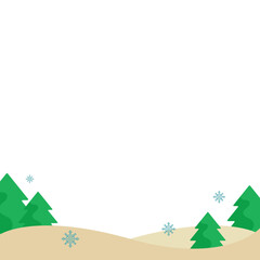 Christmas Field Landscape 