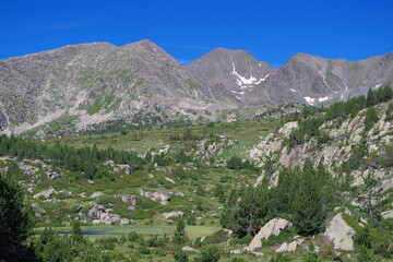 Le Carlit sommet des Pyrénées orientales, montagne des catalans