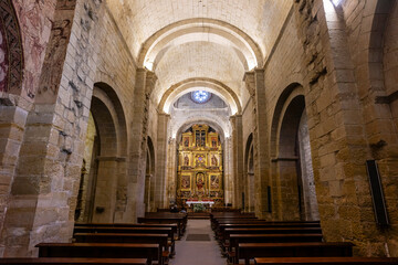 Fototapeta premium San Pedro el Viejo Monastery, interior of the church, Huesca, Aragon community, Spain