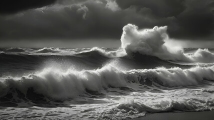 Obraz premium storm over the ocean