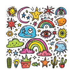 Abstract Hand Drawn Doodle Vector Design