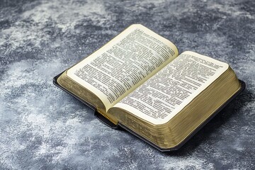 Open book with copy space.