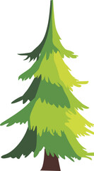 christmas trees isolated on white