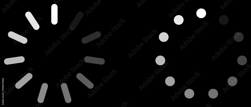 Poster internet circular loading icon design.