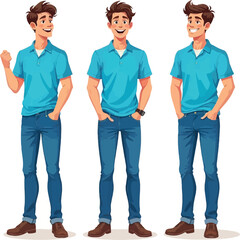 2d men cartoon