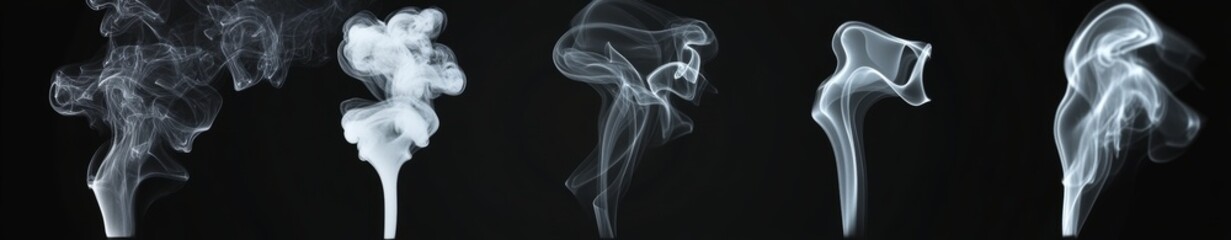 Fototapeta premium Abstract Smoke Shapes.