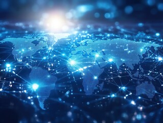 Fototapeta premium Global Network Connection.