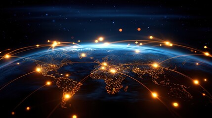 Global network connections illuminated