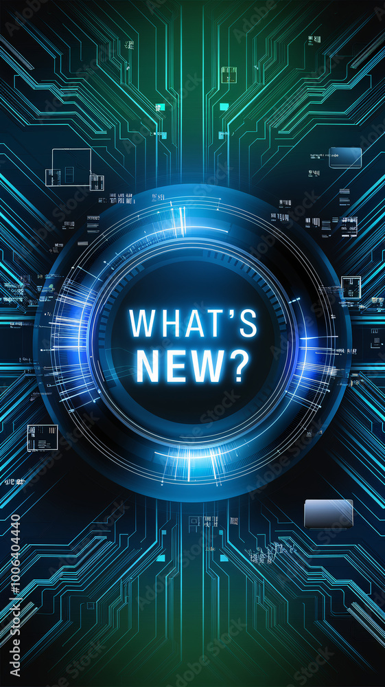 Poster futuristic blue 