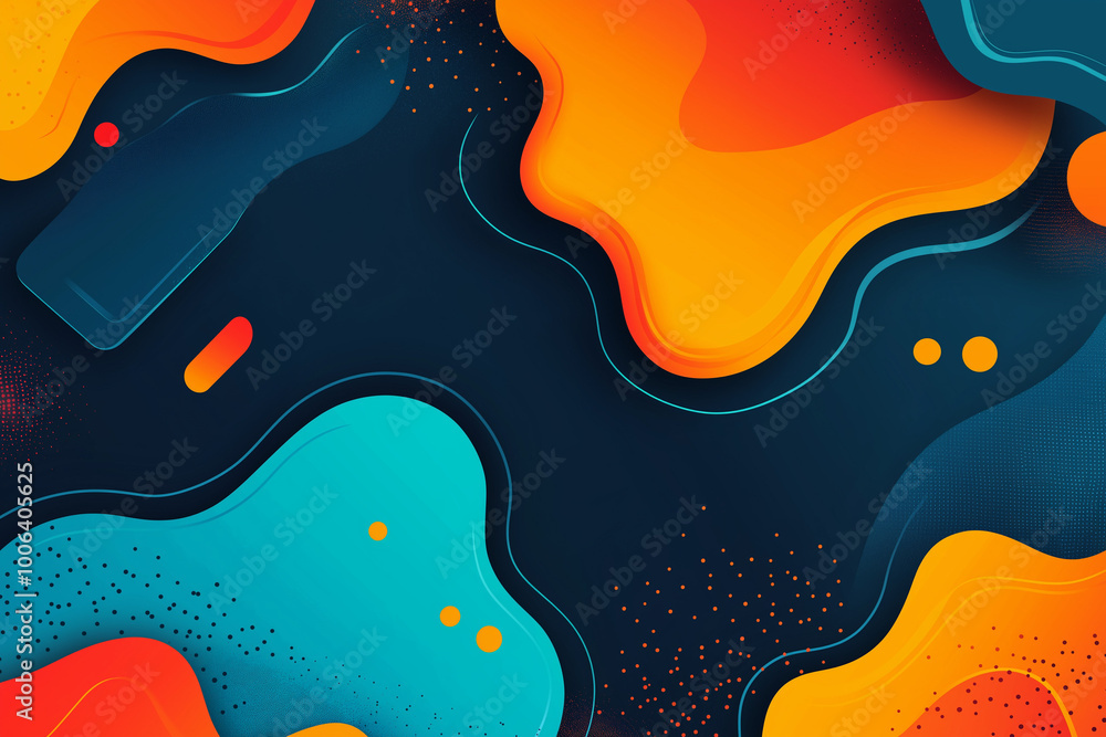Aufkleber modern abstract vector background with fluid shape