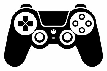 Gamepad icon. Game controller silhouette vector, Video game controller © Badhon