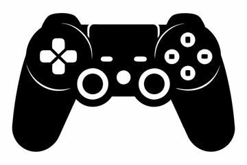 Gamepad icon. Game controller silhouette vector, Video game controller © Badhon
