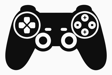 Gamepad icon. Game controller silhouette vector, Video game controller © Badman