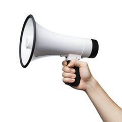 Handheld megaphone for announcements and gatherings
