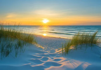 Crédence de cuisine Beige Sunset Beach Path.  © warunthorn