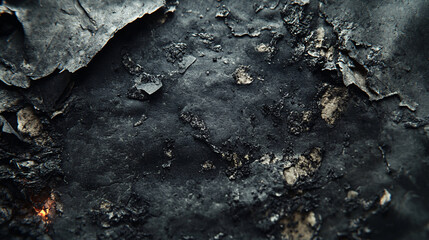 Black and White Burned Texture Background