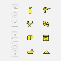 hotel theme icons various theme variations