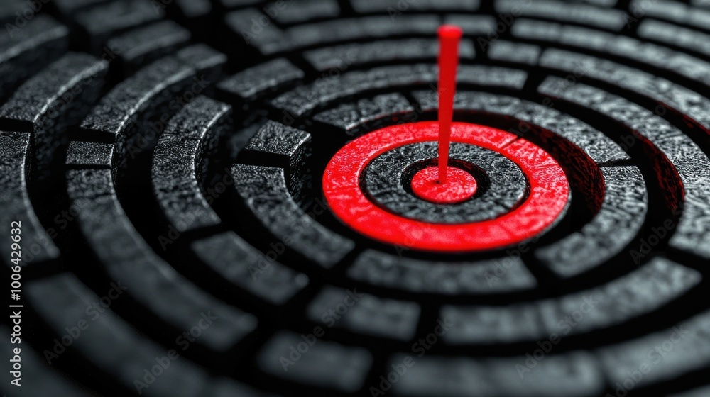 Poster a maze where the finish line is a calendar with the final day circled in red, representing navigatin