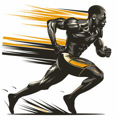 Obraz premium 강인하고 역동적인 스포츠를 즐기는 사람들