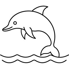 Discover the Majestic River Dolphin Through a Beautiful Vector Illustration Capturing Its Grace and Playfulness in Nature

