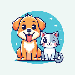 Winking Pup: A Playful Cartoon Dog Illustration