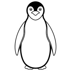 Elegant Penguin Vector Illustration to Enhance Your Nature and Wildlife Projects
