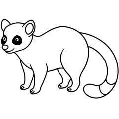 Kinkajou Adventures in the Jungle Vector Illustration for Nature Lovers
