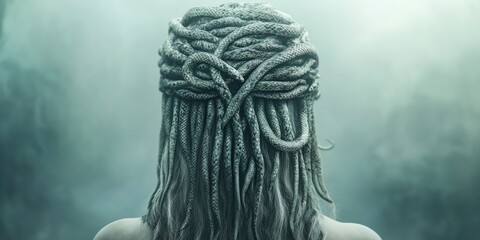 Medusa with snakes instead of hair