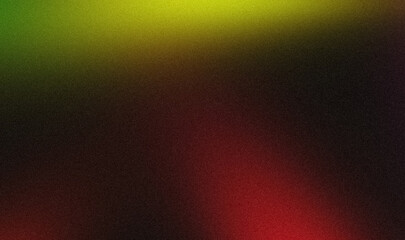 Abstract high toned hue colors grainy gradient backdrop design. Grainy yellow green blue red black bright, shiny, noisy template website header, web banner, summer poster