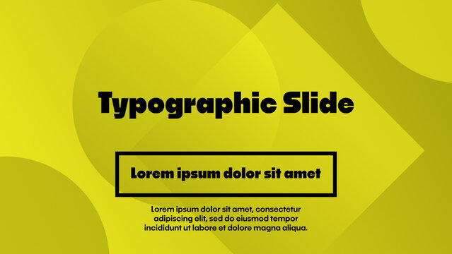 Typographic Slide | Stylish Quote Slides for Professional Presentations